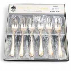Canteen of Regalia Plate bead edge plated cutlery for six covers, another matching set, each containing forty four pieces, two boxes of Arthur Price matching bead edge pastry forks, cheese knife, butter knife and preserve spoon