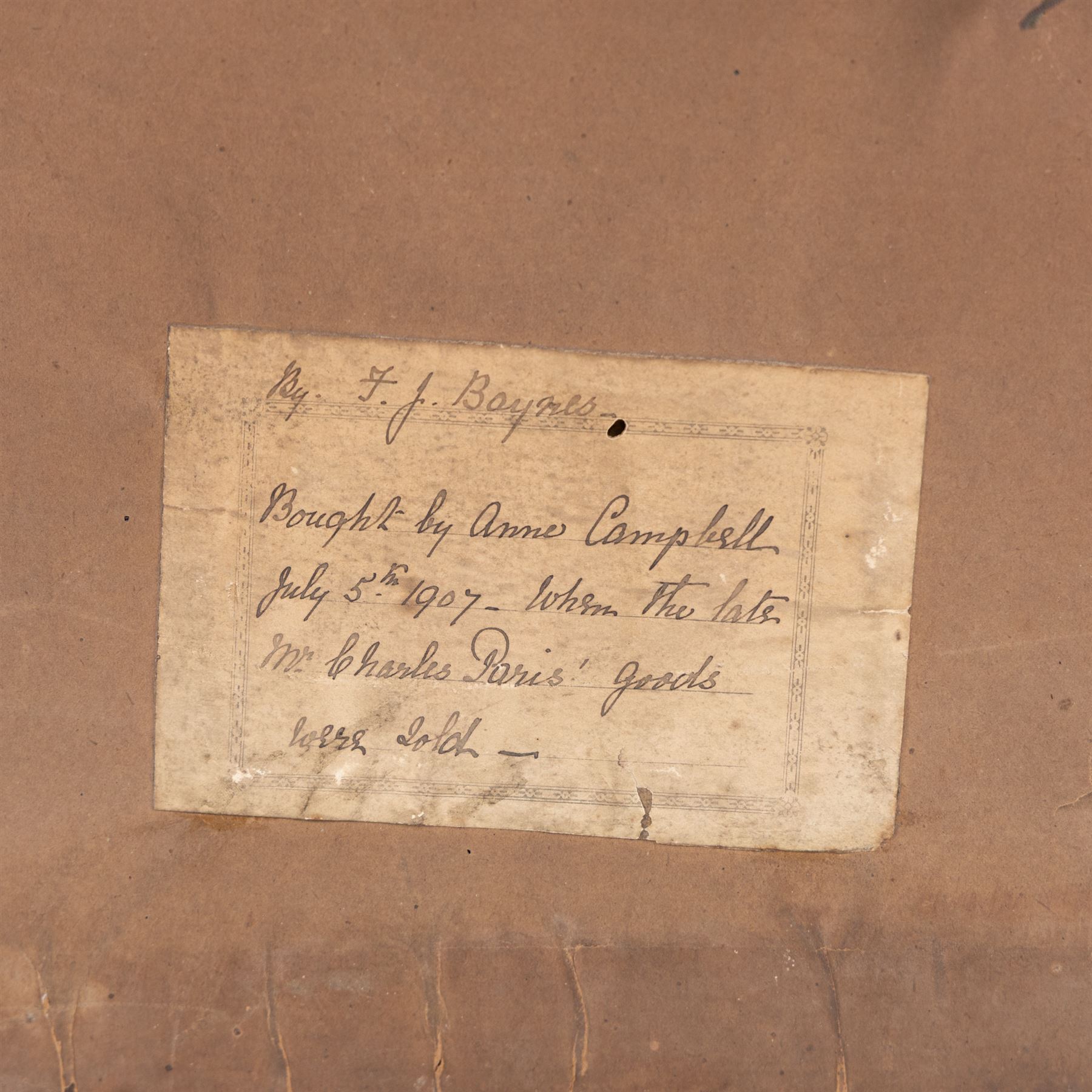 Fredrick Thomas Baynes (British 1824-1874): Still Life of Fruit and Basket, watercolour heightened with white signed 25cm x 34cm 
