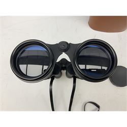 Eleven pairs of binoculars, to include Zeiss Wetzler 20x50, Taylor-Hobson Bino Prism No.2 Mk.III military stamped 1943 with broad arrow,  Swift Tecnar 16x50, J.T Coppock Oceanic Bloomed 10x50, Hensoldt Wetzlar Dialyt 7x42 etc