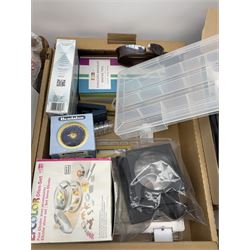 A large quantity of craft supplies, to include wirework, beading, metal stamping, etc. 