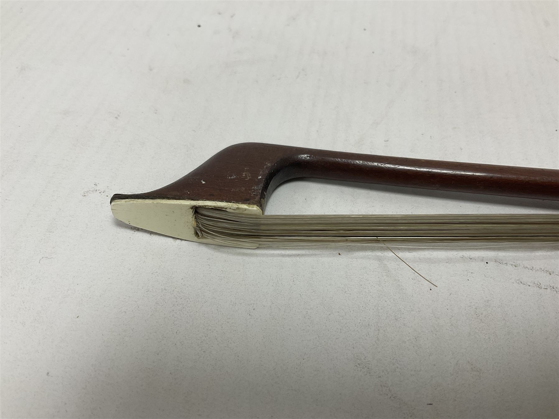 Cello bow possibly made from pernambuco or Brazilwood 