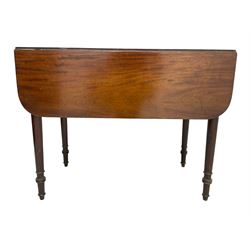 19th century mahogany drop leaf Pembroke table