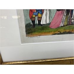 James Bretherton (British act.1750-1799): 'A Trip to Scarborough', etching with hand colouring pub. 1783, 22cm x 41cm
