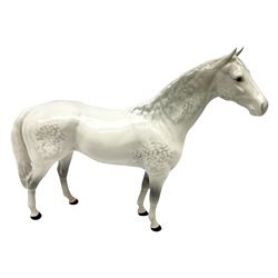 Beswick Large Hunter in grey no. 1734, printed mark beneath, H30cm