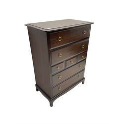 Stag Minstrel - mahogany seven drawer chest
