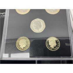 The Royal Mint United Kingdom 2014 proof coin set collector edition, cased with certificate
