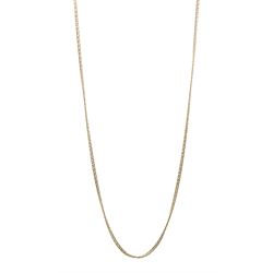 12ct gold flattened curb link chain necklace