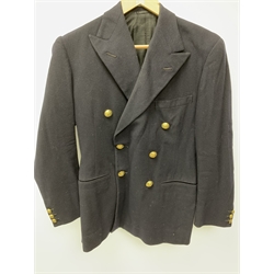 Scots Guards - two double breasted blazers, one with brass buttons and one with Staybrite buttons; and an army trench coat with leather covered buttons (3)