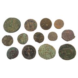 Mostly Roman bronze coinage, including Constantine II as Caesar, Antoninianus etc (13)