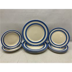 TG Green Cornish kitchen ware, to include coffee pot, pint milk jug, nine storage jars for various items, four dinner plates, etc (25)