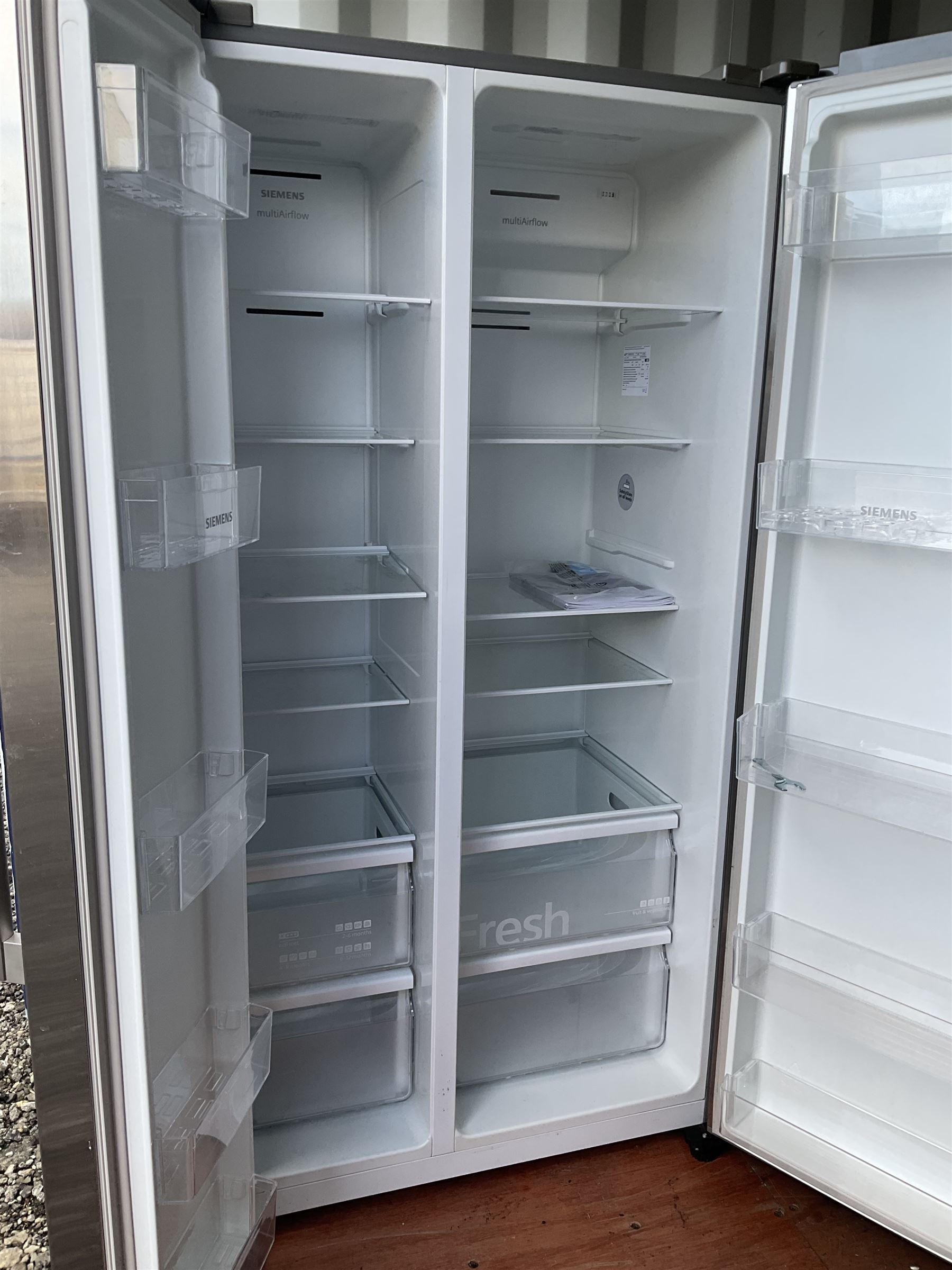 Siemens KA93NVIFP/01 dual American side by side fridge freezer  - THIS LOT IS TO BE COLLECTED BY APPOINTMENT FROM DUGGLEBY STORAGE, GREAT HILL, EASTFIELD, SCARBOROUGH, YO11 3TX
