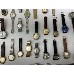 Collection of wristwatches including Roamer, Curtis, Herald, Geneve and Onsa and a Draper Vernier Caliper