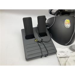 Mad Catz Dual Force Racing Wheel and Foot control for Playstation; Arcadia Image Projecting Game System; pair of Captain Scarlet and the Misterons phaser guns etc