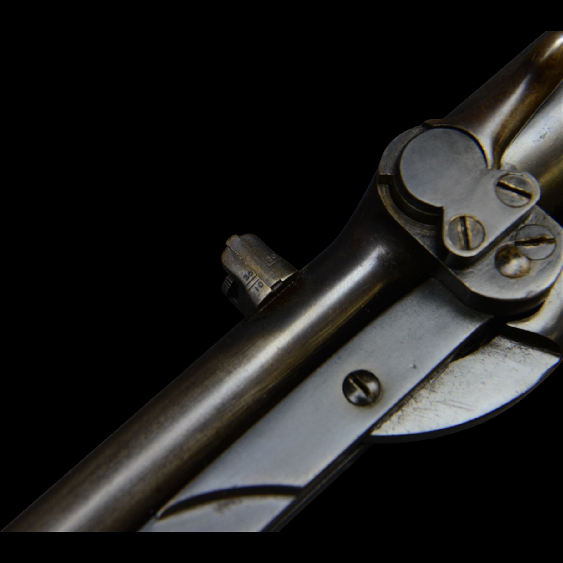 B.S.A, L model .177 air rifle No.L31512, circa 1927, overall L101cm