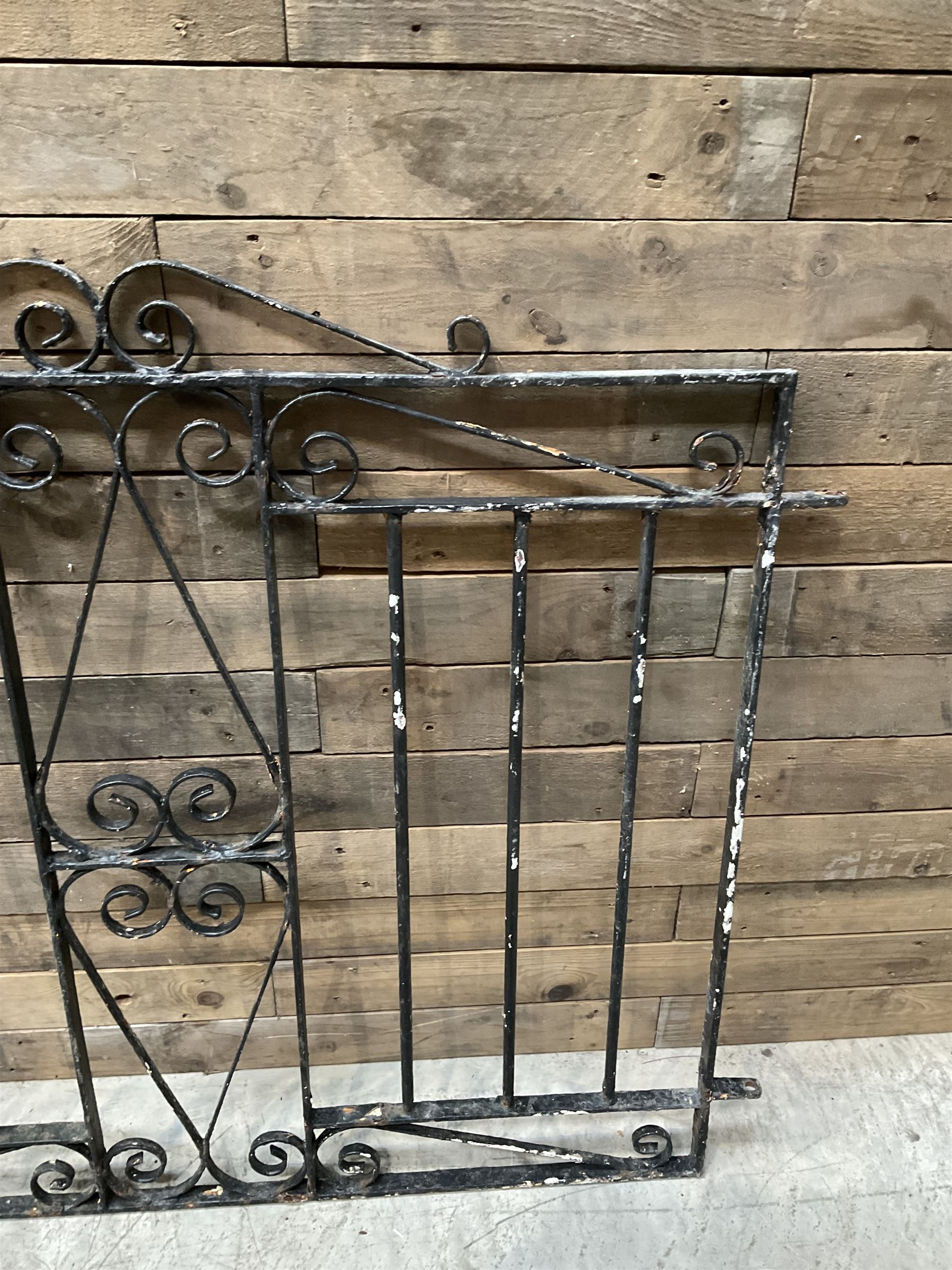 Pair of wrought iron garden gates
