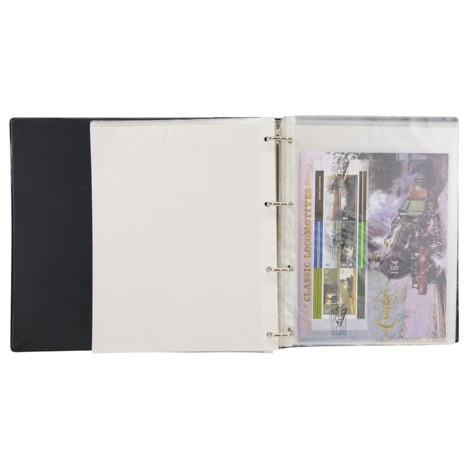 Stamps including Benham commemorative postmarked part sheets, various covers from the 'Royal Mail Millennium Collection', China modern commemorative stamps including 1997, 1998, 1999, 2000, 2001 and 2002, Queen Elizabeth II pre and post decimal issues etc, in various albums, folders and loose 