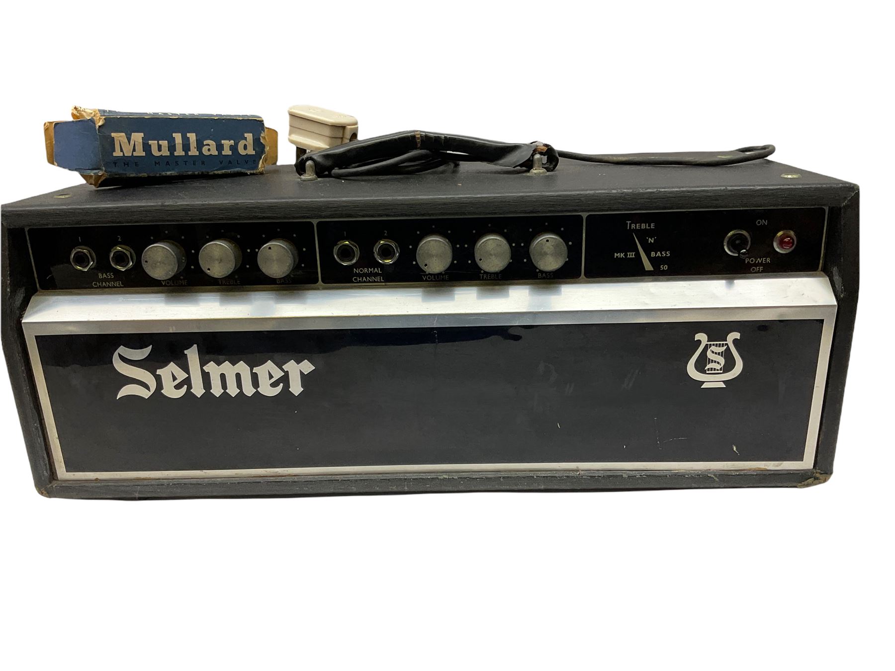 1960s Selmer Treble 'N' Bass 50watt Mk.III professional guitar amplifier, serial no.56866, with cover, L52cm