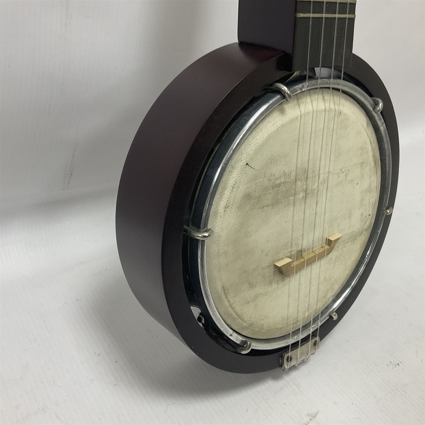 Keech 1920's four string model C Banjulele in its original case