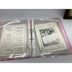 Framed document relating to Henry Ponsonby, together with a large collection of programmes 'From Scarborough's Leading Picture House' 