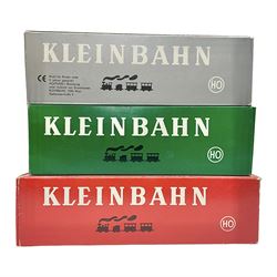 Kleinbahn HO gauge - three locomotives OBB 1020 Elektr. Berglokomotive; OBB 1044.209-3 Elektrische Lokomotive; and OBB 2050 Dieselelektrische; all boxed (3)