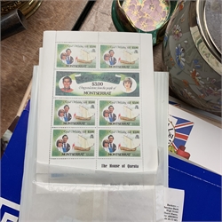 Commemorative stamps including Stanley Gibbons folder containing various stamps relating to ‘The Royal Wedding H.R.H Prince Charles & Lady Diana Spencer’, other similar stamps loose and in booklets and a small number of presentation packs.