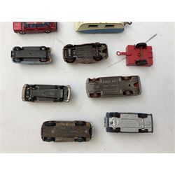 Dinky - twenty-five unboxed and playworn die-cast models including Lady Penelope FAB1, Caravan, Ford Sedan, Triumph TR2, Packard, Austin Somerset, Devon, Healey and Seven Countryman etc (25)