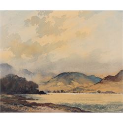 Robert Leslie Howey (British 1900-1981): View Towards the Hills, watercolour signed 26cm x 32cm 