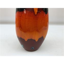 Poole vase of slender ovoid form, H25cm