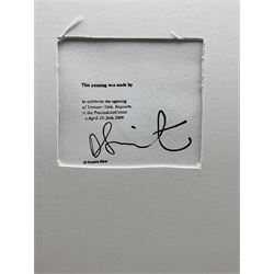 Damien Hirst (British 1965-): 'Rocket Ship Spin Painting 2009',
 acrylic on die-cut wove paper, with inkstamp signature verso and artist's blindstamp, pub.  Pinchuk Art Centre, Ukraine  69cm  x  46cm
