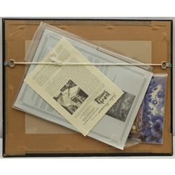 John Freeman (British 1942-): 'Sketch for 'The Shout'', pencil signed titled and dated '04, 19cm x 28cm, together with a postcard depicting the final watercolour 
Notes: this scene depicts coxswain Henry Freeman (1835-1904) overseeing the launch of the Whitby lifeboat 'Robert and Ellen Robson' c.1890. Freeman was the only survivor of the Whitby Lifeboat disaster of 9th February 1861, when over 200 ships were wrecked off the North East coast.