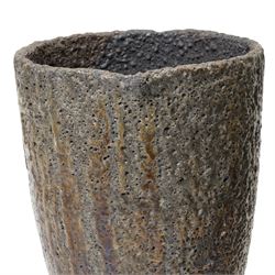 Pair of smelting crucible pots, H35cm (2)