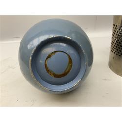 Sparklet 'The Prana' soda siphon charger, together with a Sparklets 'Globemaster' soda siphon in blue, circa 1960-80, tallest H38cm