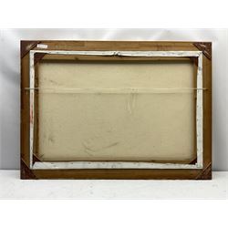 Michael James Whitehand (British 1941-): 'Battle of Flamborough Head', oil on canvas signed 60cm x 88cm