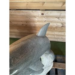 Large Granite dolphin sculpture  - THIS LOT IS TO BE COLLECTED BY APPOINTMENT FROM DUGGLEBY STORAGE, GREAT HILL, EASTFIELD, SCARBOROUGH, YO11 3TX