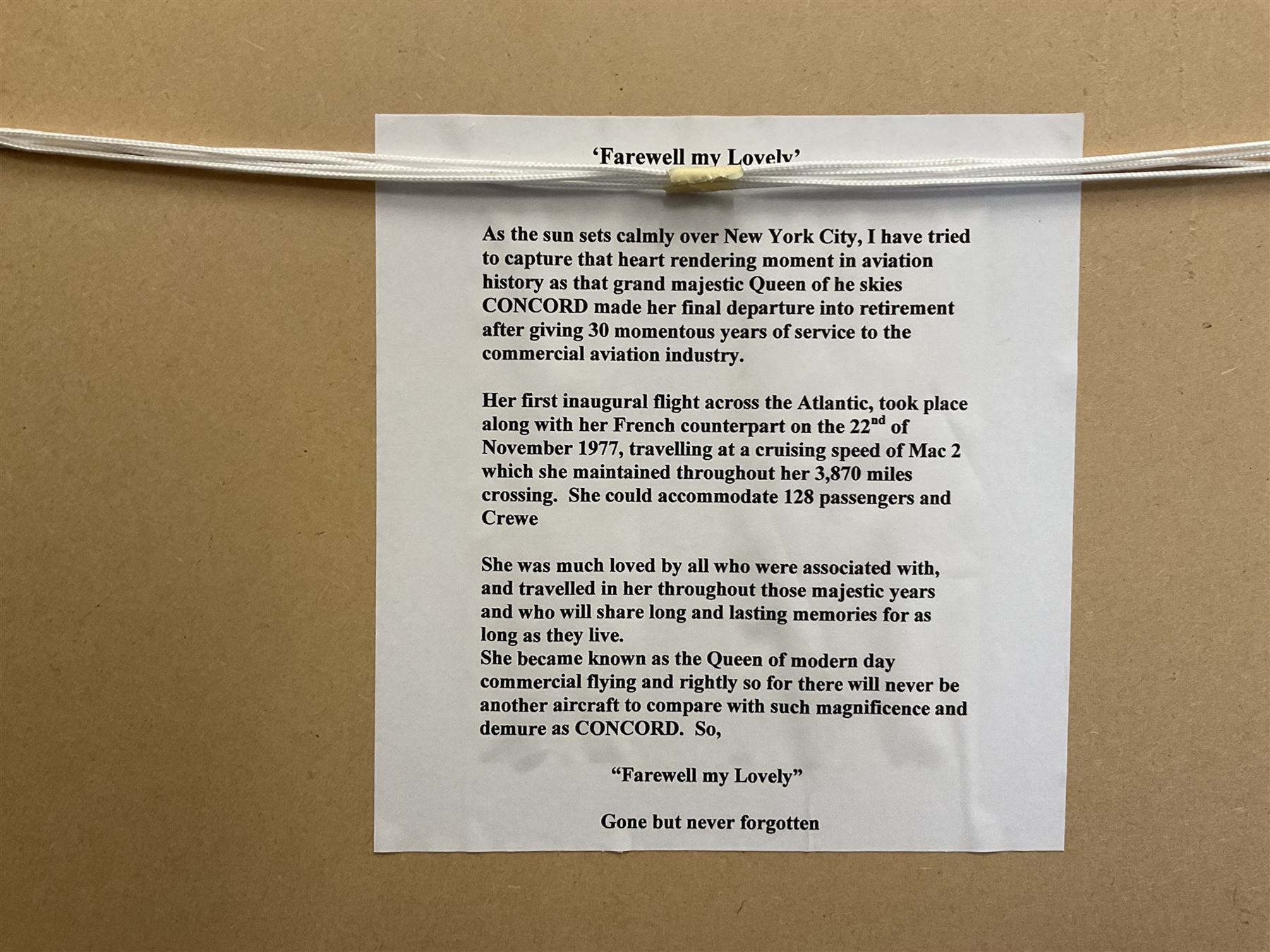 James Lishman (British 1931-2024): 'Farewell My Lovely' Panoramic View of New York, oil on board signed, titled verso 60cm x 87cm 