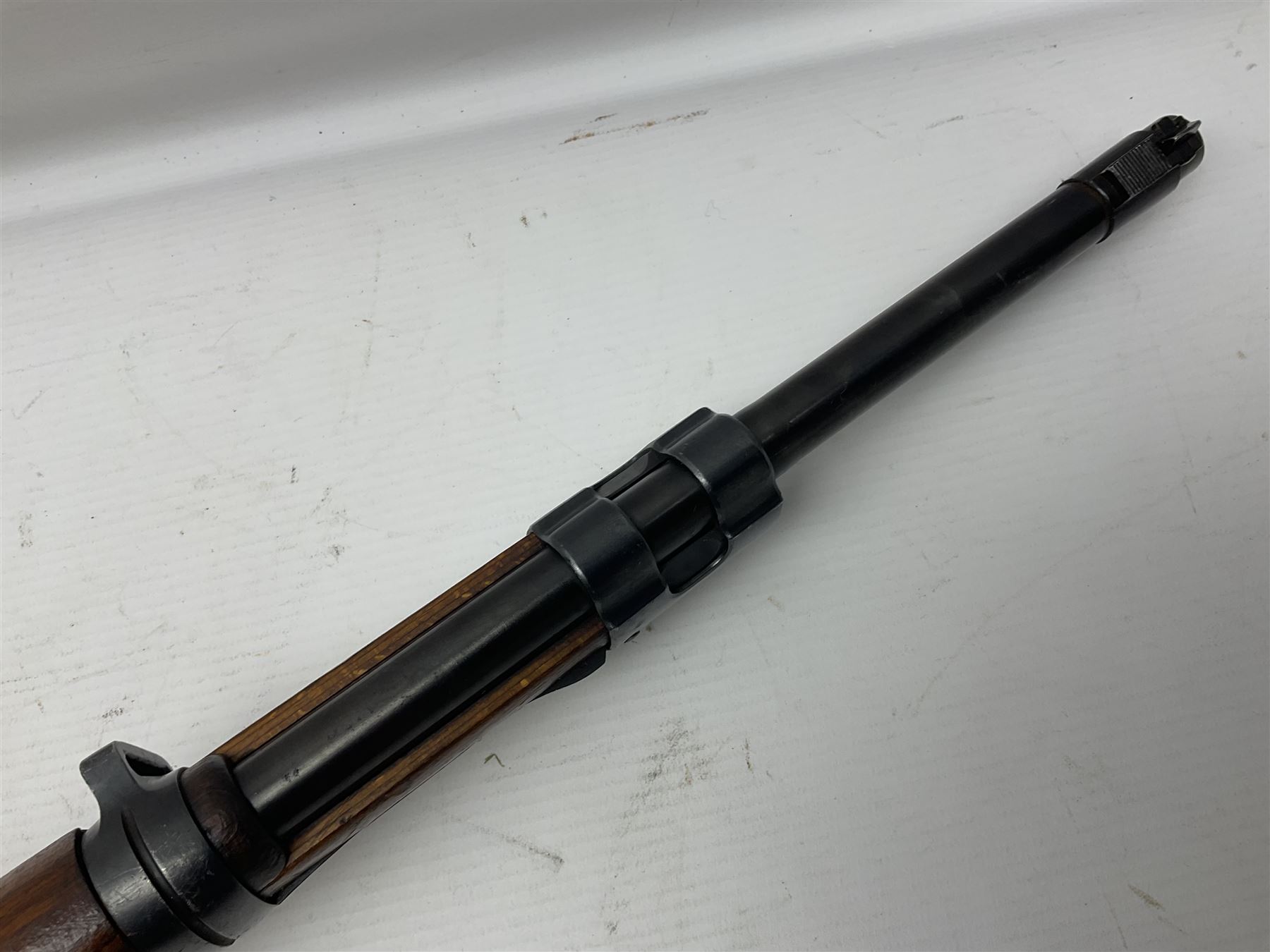 FIREARMS CERTIFICATE REQUIRED - BLANK FIRING Mauser 792 by 57 Mod.98 bolt action rifle marked BYF 41, re-proofed for .308 Winchester blank firing, with 61cm (24