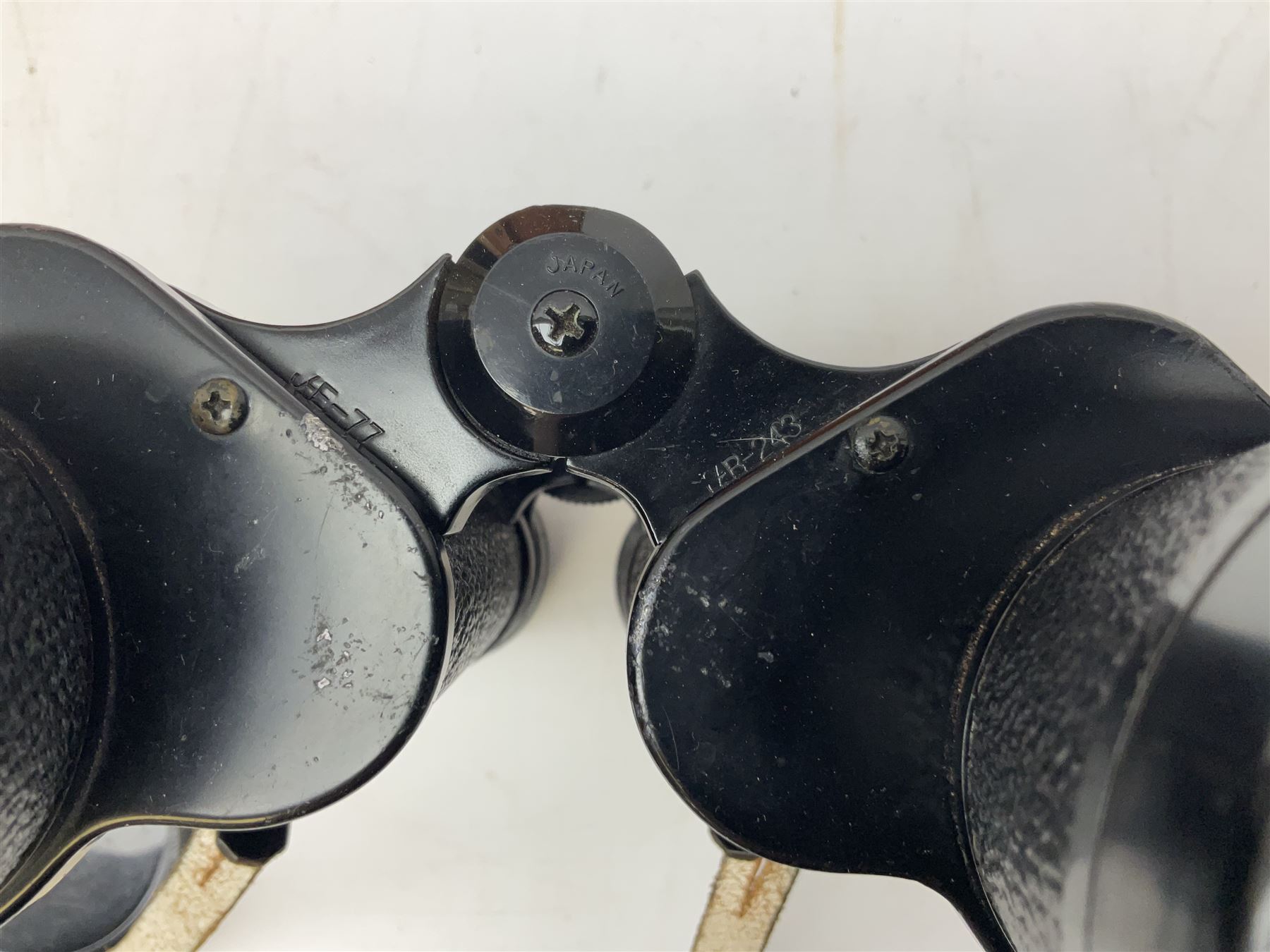 Pair of Rayswi of Harrogate carved oak candlesticks with brass mounts, in the form of an imp, together with a cased pair of Photopia binoculars, mother of pearl opera glasses, Bush radio, oak inkstand etc