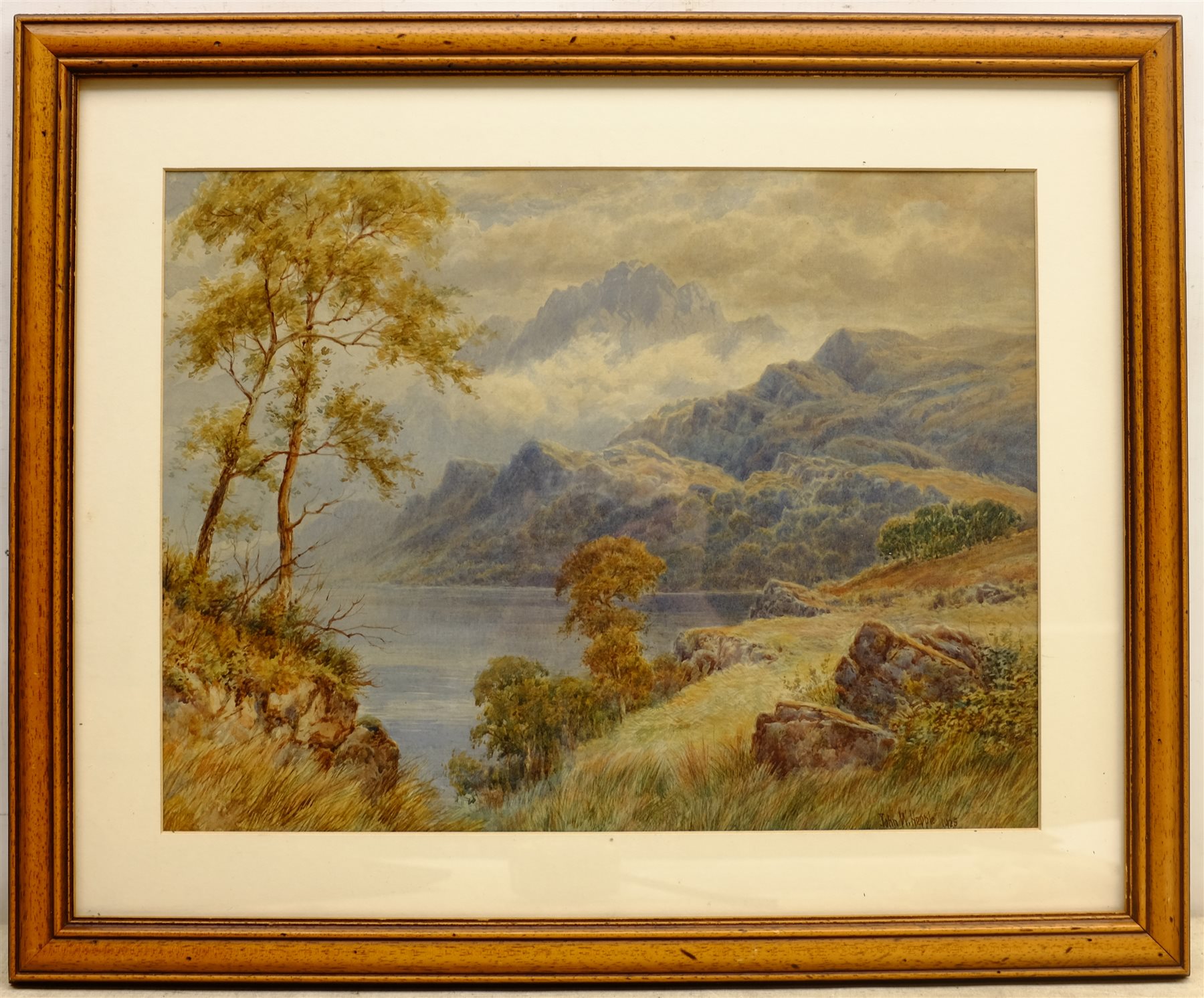 John Wilson Hepple (British 1886-1939): Lakeland Landscape, watercolour signed and dated 1925, 31cm x 41cm