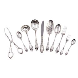 1930s Norwegian silver cutlery for six p