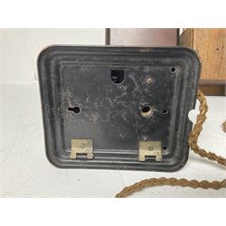 Two GPO wall mounted bell boxes, the first example marked no.1, and no.1A, together with three other wall mounted bell boxes 