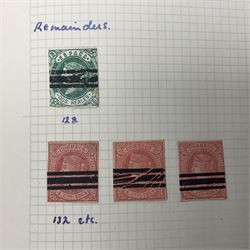 1850s and later mostly Spanish stamps including, imperf examples, some mint stamps, commemorative issues etc, housed in two albums 