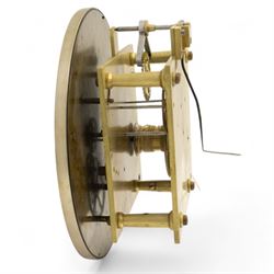 Hirsch of Bayswater-Fine late Victorian 8-day mahogany cased Jewellers regulator, wall mounted case with an arched top and tapering swept base, fully glazed door with visible pendulum and off-set brass cased weight, 10-1/2