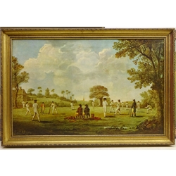  Cricketing Scenes, four limited edition colour pub Trio Publication Ltd max 47cm x 74cm (4)  