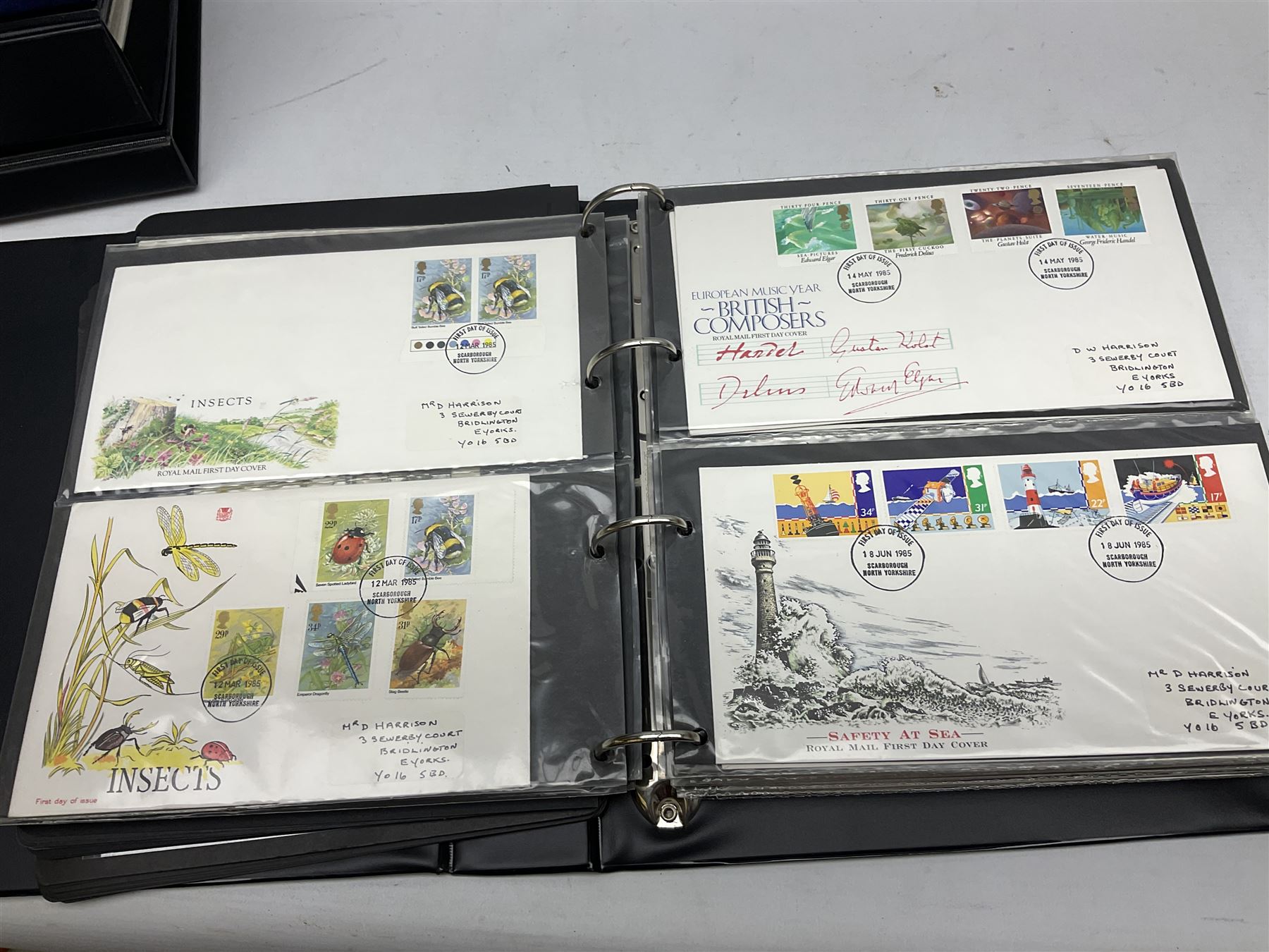 Stamps including first day covers, Royal Mail PHQ cards, Australia, Germany, Canada, Cyprus, Ceylon, Falkland Islands, France etc, housed in various albums, in one box