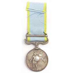 Victorian Crimea medal awarded to G. Rideout Gr. Rl. Horse Arty. (officially impressed) with Sebastopol bar