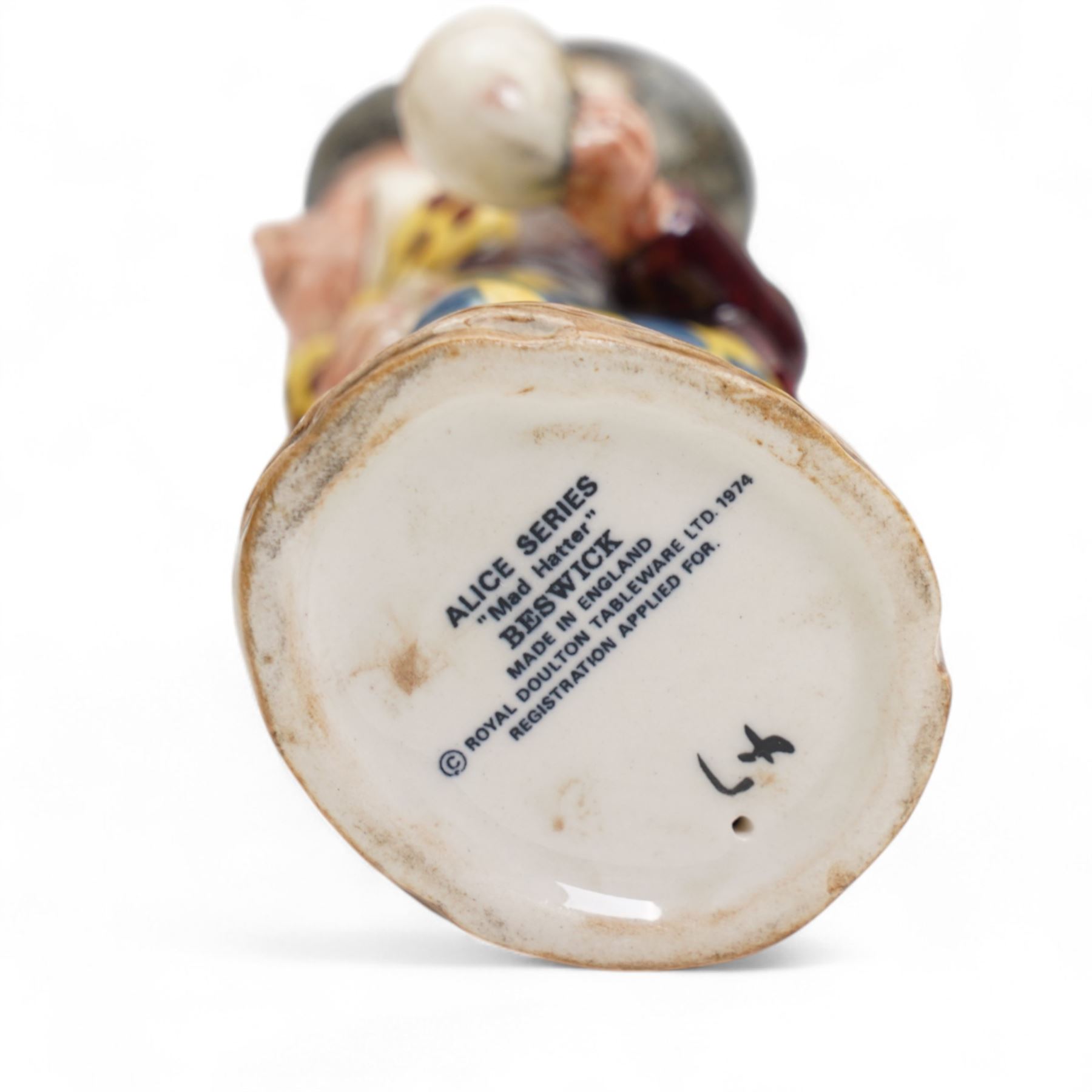 Nine Beswick Alice in Wonderland, including Alice, Queen of Hearts, King of Hearts, Gryphon, Dodo, Mock Turtle etc  