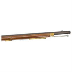 SHOTGUN CERTIFICATE REQUIRED - Pedersoli Brown Bess Flintlock Musket, .75 calibre, the 106cm steel barrel, the lock plate marked GRICE 1762 and with crowned GR, walnut full stock with ramrod under, overall L148cm, serial no. 5135