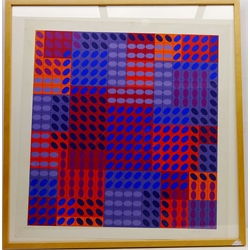  Victor Vasarely (French/Hungrian 1906-1997): Untitled, limited edition screenprint No.CLXXVI/CC signed in pencil pub. Cercle Graphique Europwith blind stamp 75.5cm x 72.5cm   