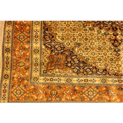  Persian Mood design rug, flower filled medallion centre within a repeating border, 200cm x 200cm  