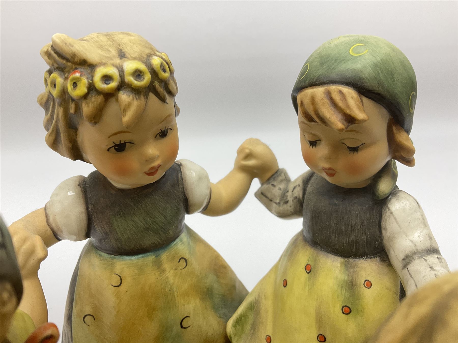 Large Hummel figure group by Goebel, Ring Around the Rosie, H19cm